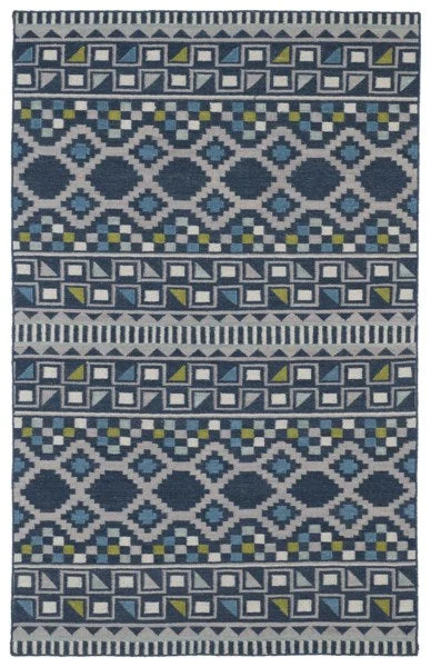 Kaleen Rugs Nomad Collection NOM08-17 Blue Area Rug