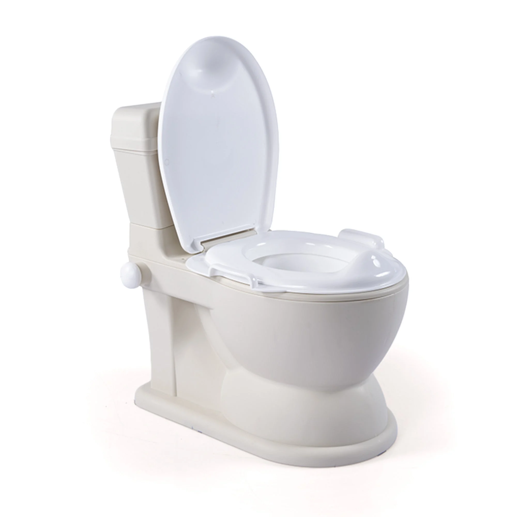 Dolu Nuve Educational XL Potty, Flip-Top Lid for Children 18 Months & Up, Beige