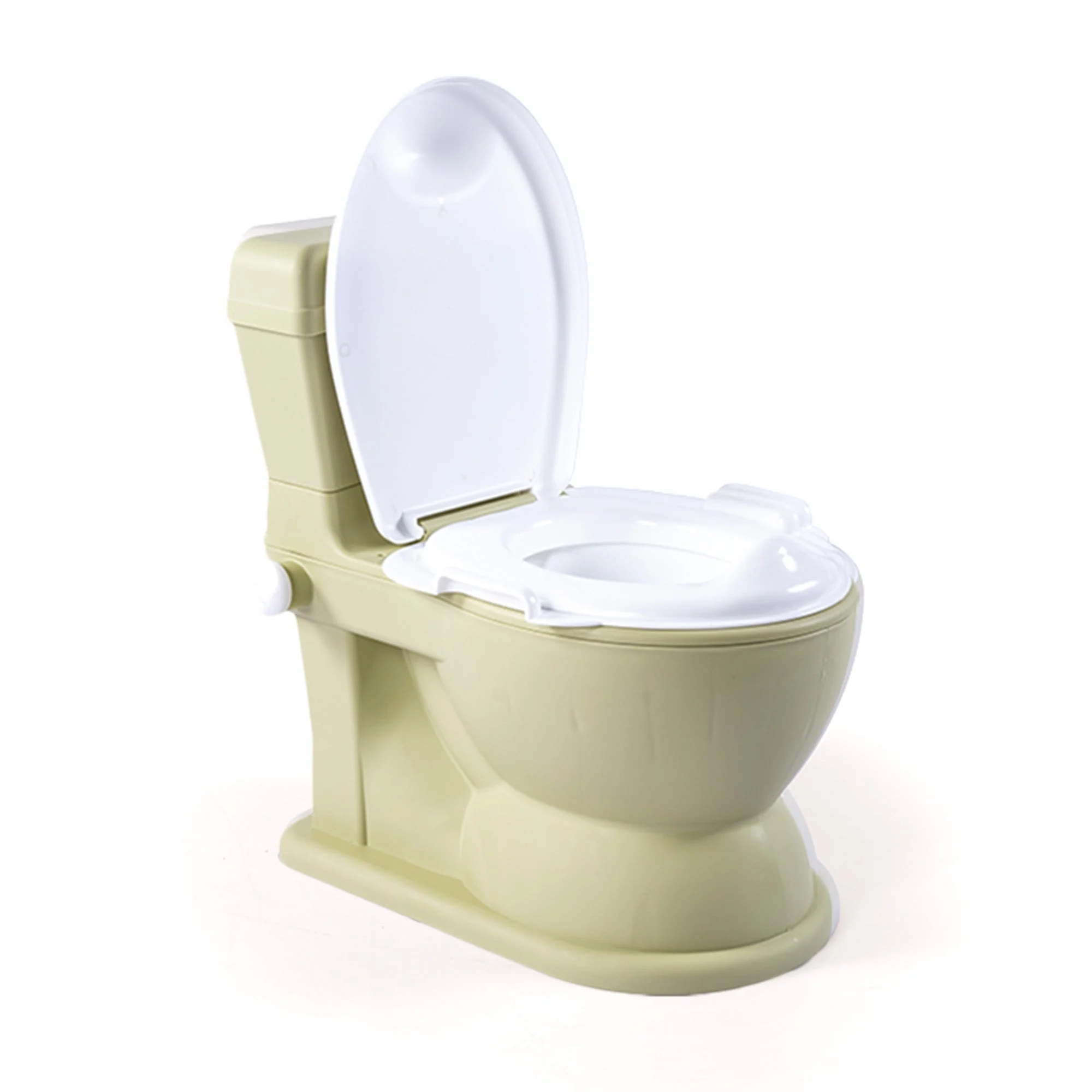Dolu Nuve Educational XL Potty, Flip-Top Lid for Children 18 Months & Up, Green