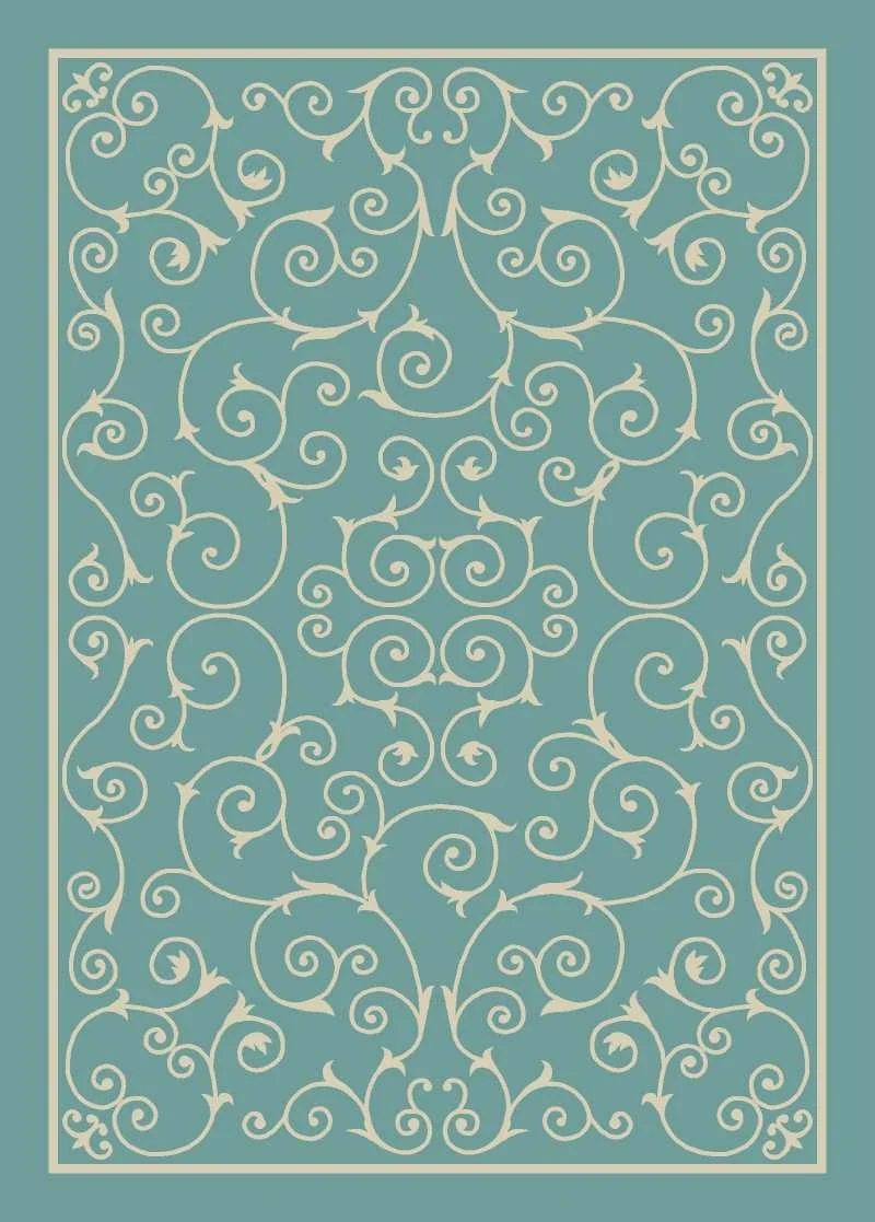 Nourison Home & Garden Transitional Light Blue Area Rug