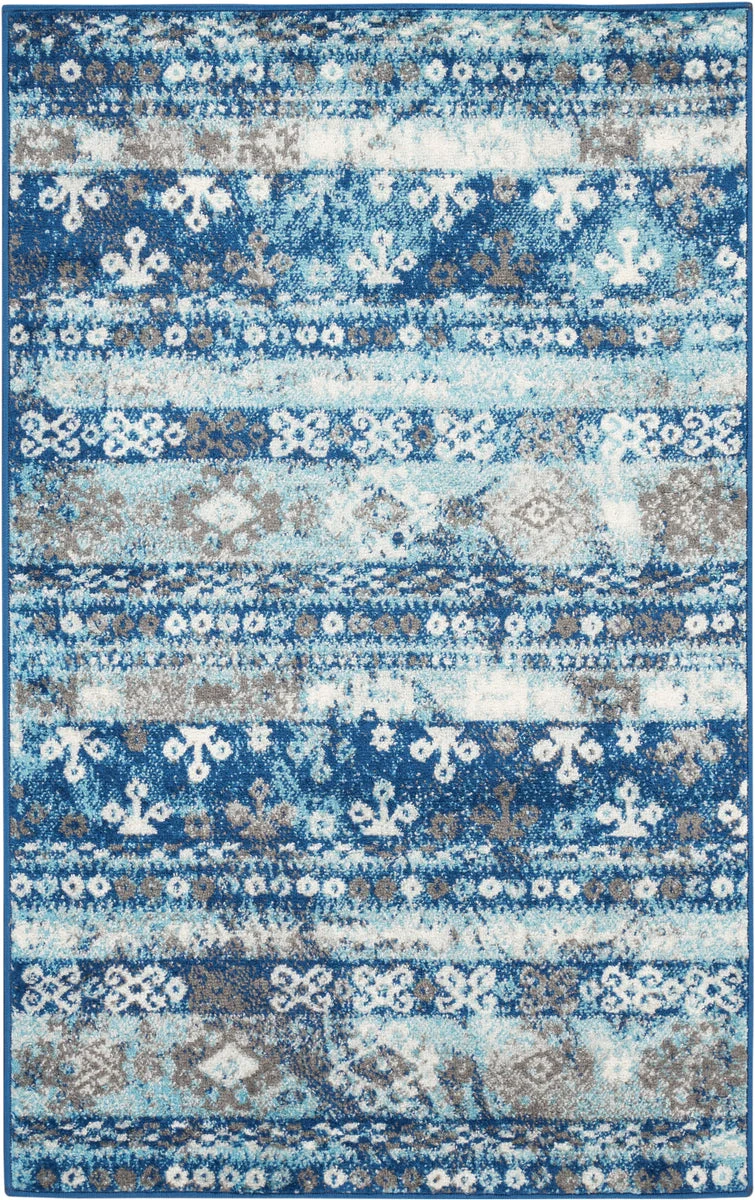 Nourison Persian Vintage s Ivory Blue Area Rug