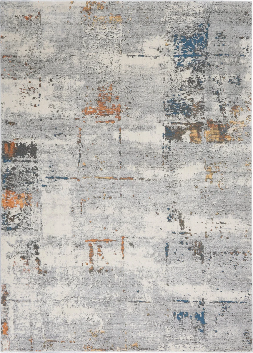 Nourison Grand Expressions Contemporary Grey/Multi Area Rug