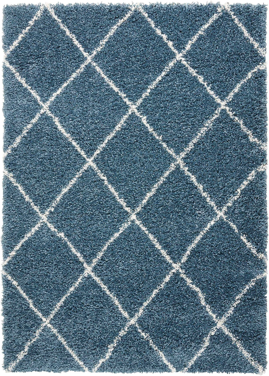 Nourison Brisbane Contemporary Slate Blue Area Rug
