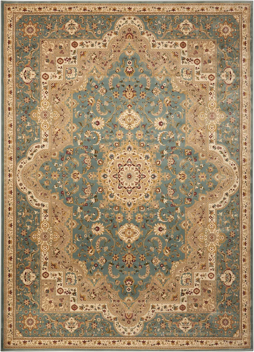 Nourison Antiquities Traditional Slate Blue Area Rug