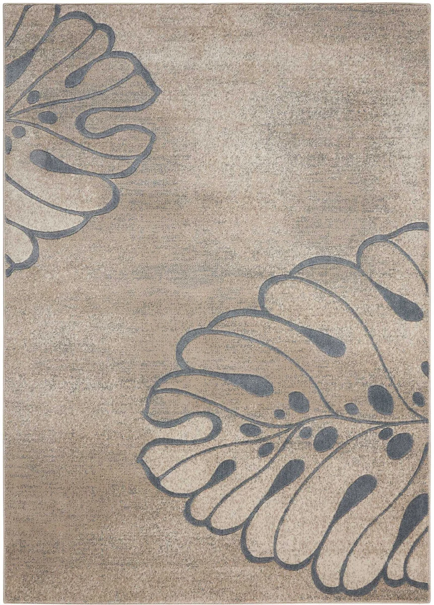 Nourison Maxell Contemporary Beige Area Rug