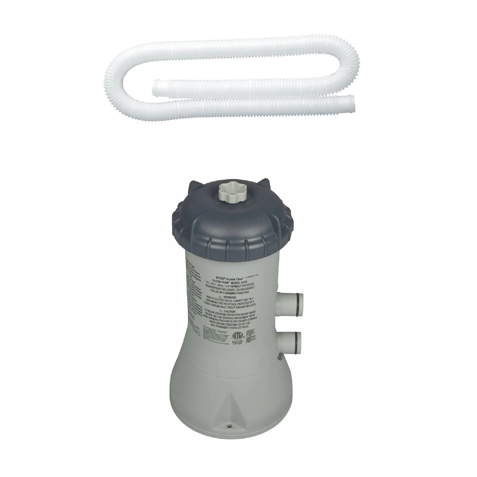 Intex 1.25In Diameter Pool Pump Replacement Hose & Intex 1000 GPH Pool Filter