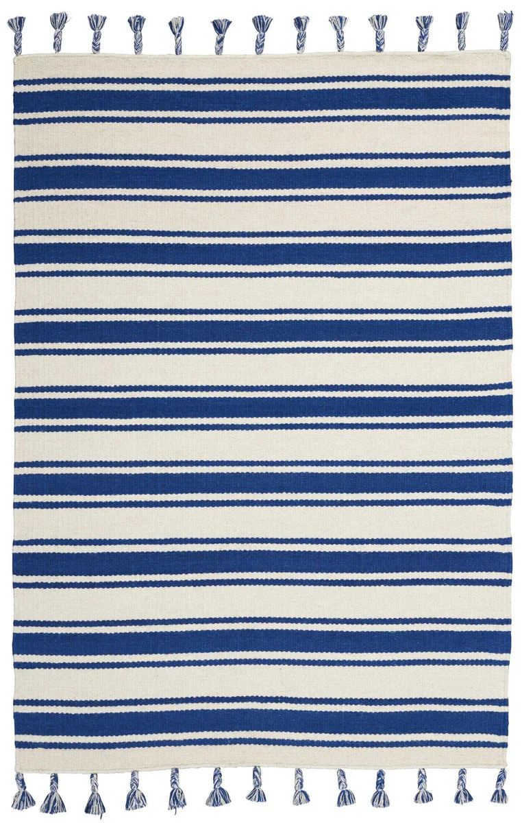 Nourison Rio Vista Contemporary Ivory/Navy Area Rug