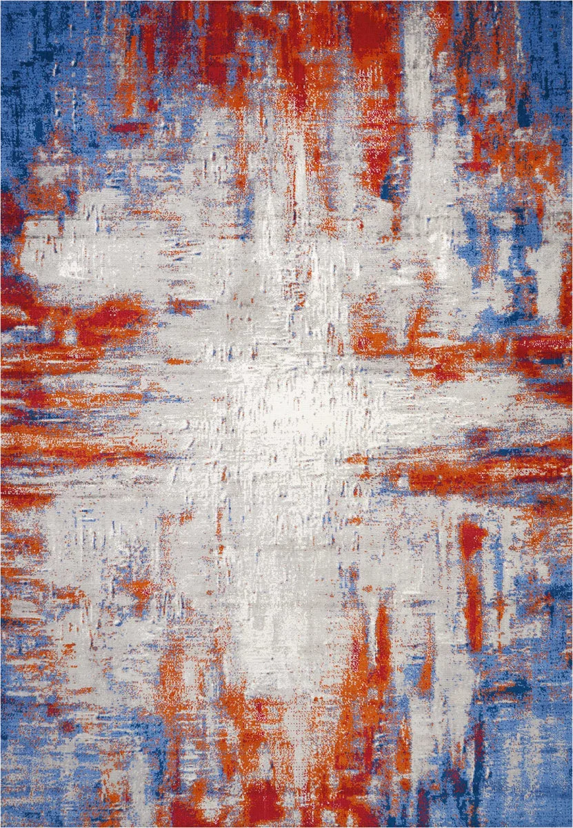 Nourison Tahoe Modern Contemporary Ivory/Multicolor Area Rug