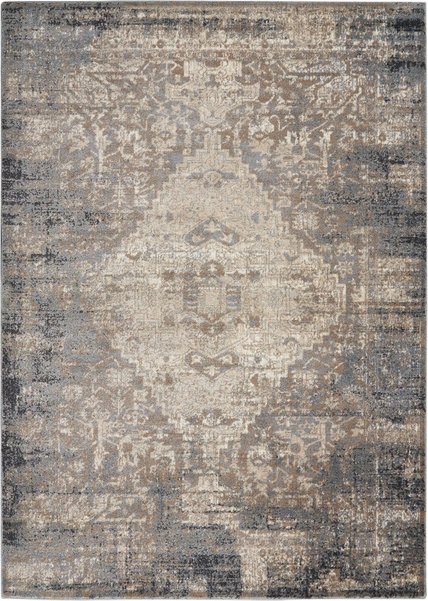 Nourison Moroccan Celebration Traditional Grey/Slate Area Rug