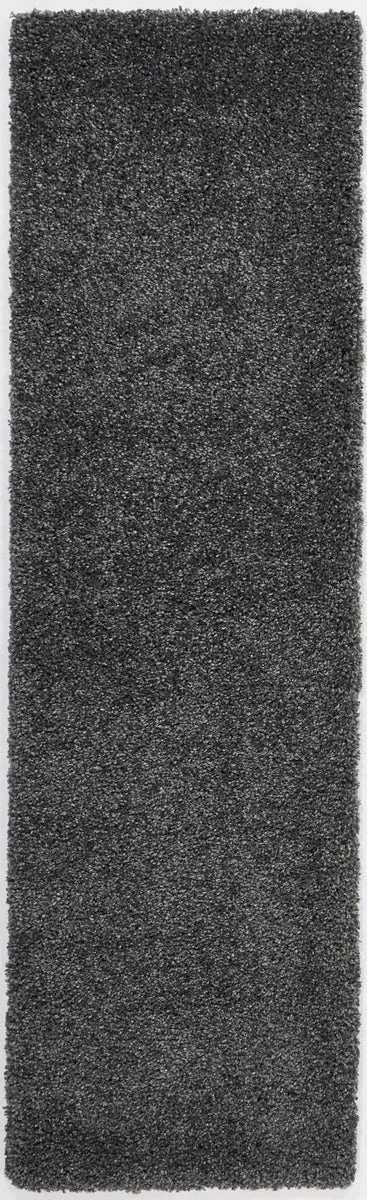 Nourison Malibu Shag Contemporary Dark Grey Area Rug
