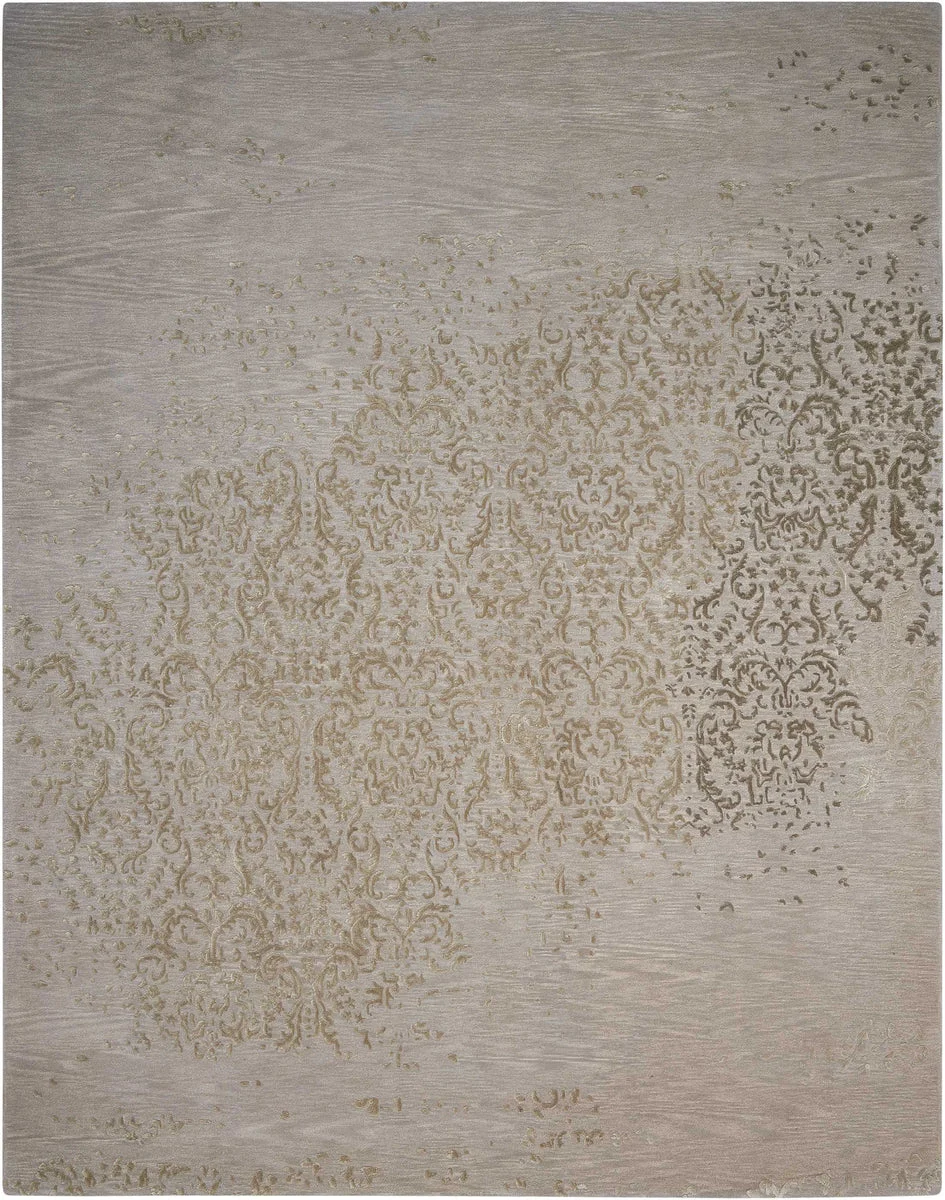Nourison Opaline Transitional Silver Area Rug