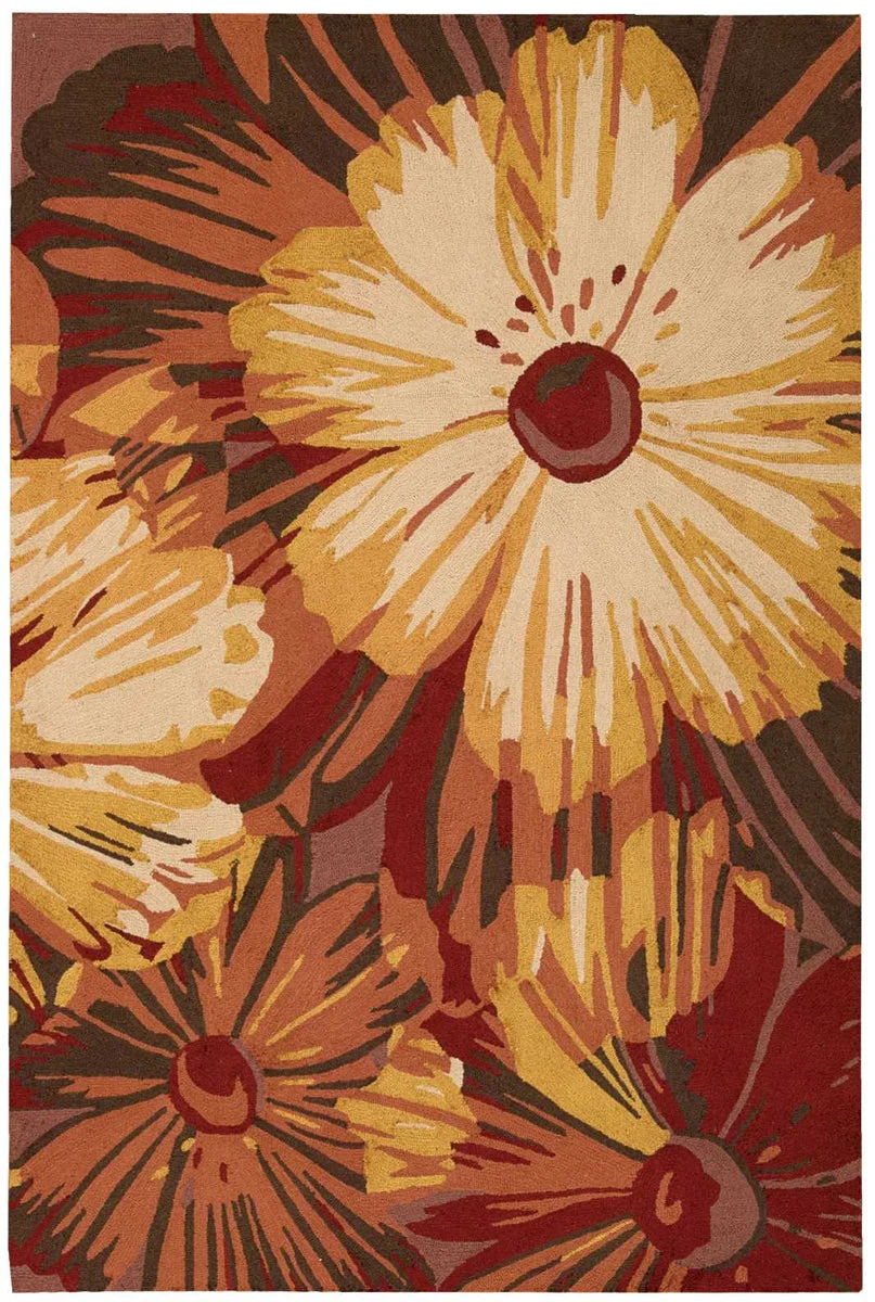 Nourison Fantasy Contemporary Cayenne Area Rug
