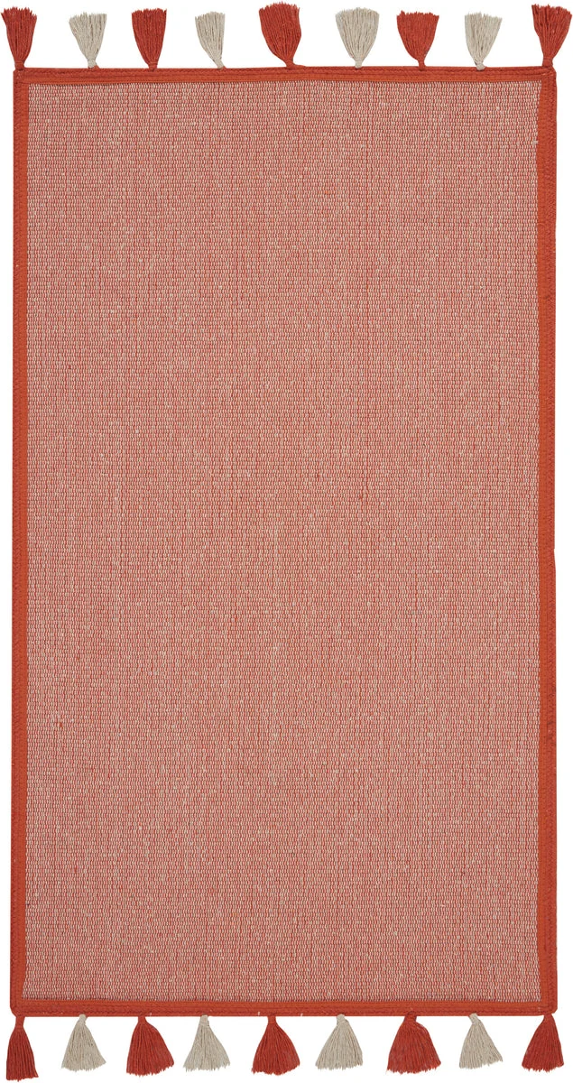 Nourison Otto Contemporary Orange Area Rug