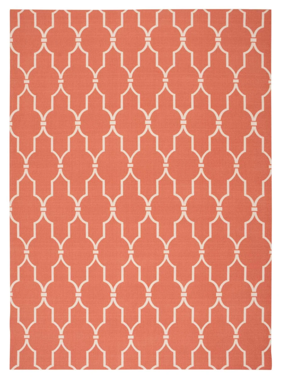 Nourison Home & Garden Transitional Orange Area Rug