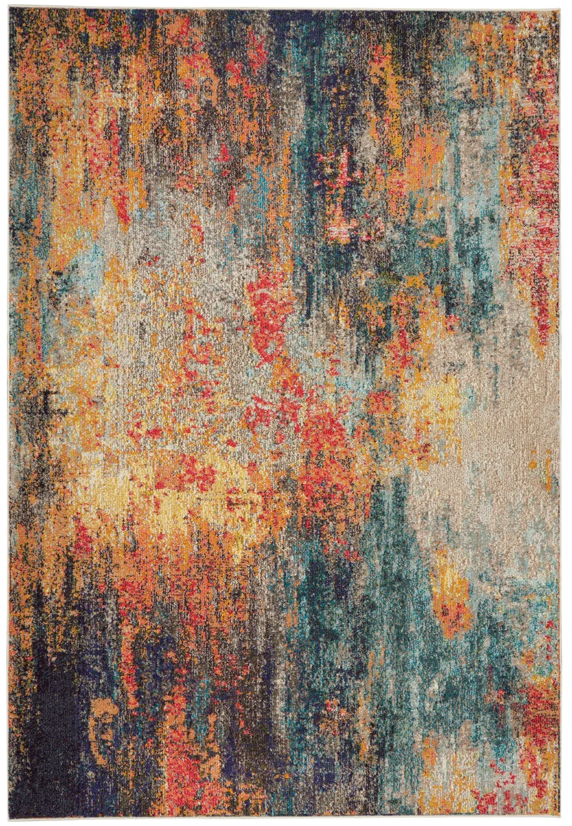 Nourison Celestial Contemporary Multicolor Area Rug