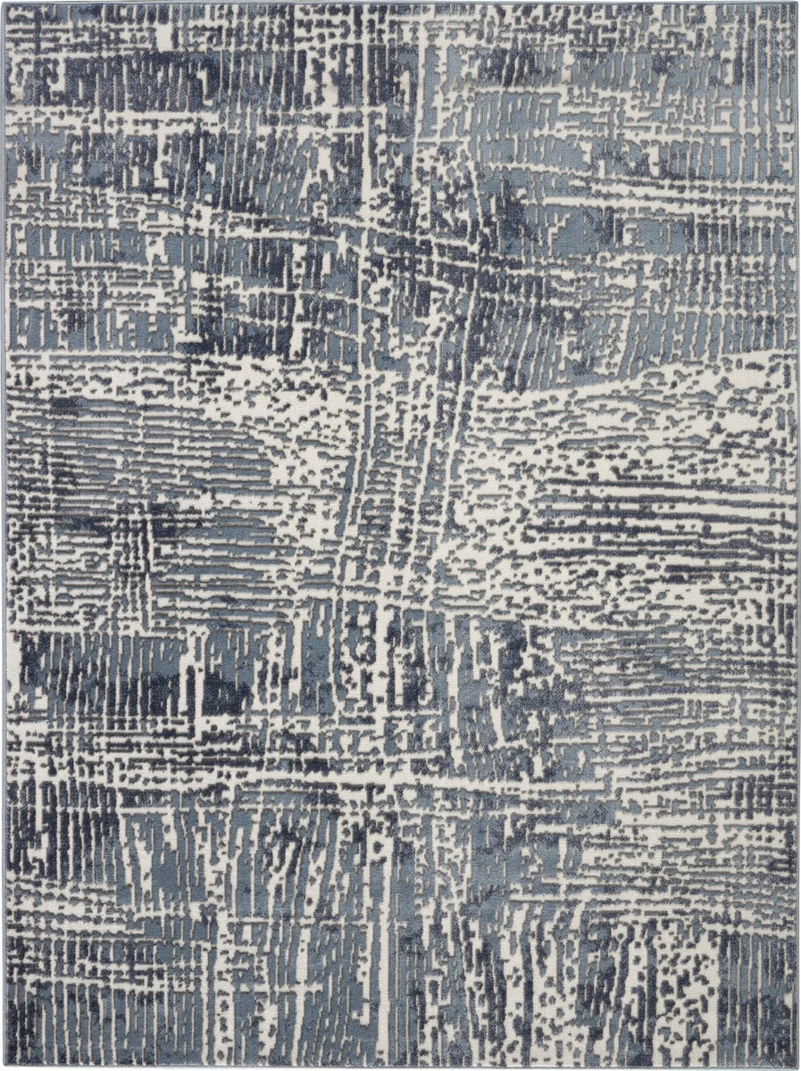 Nourison Urban Decor Contemporary Slate/Ivory Area Rug