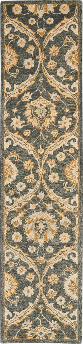 Nourison Jazmine Traditional Navy Area Rug