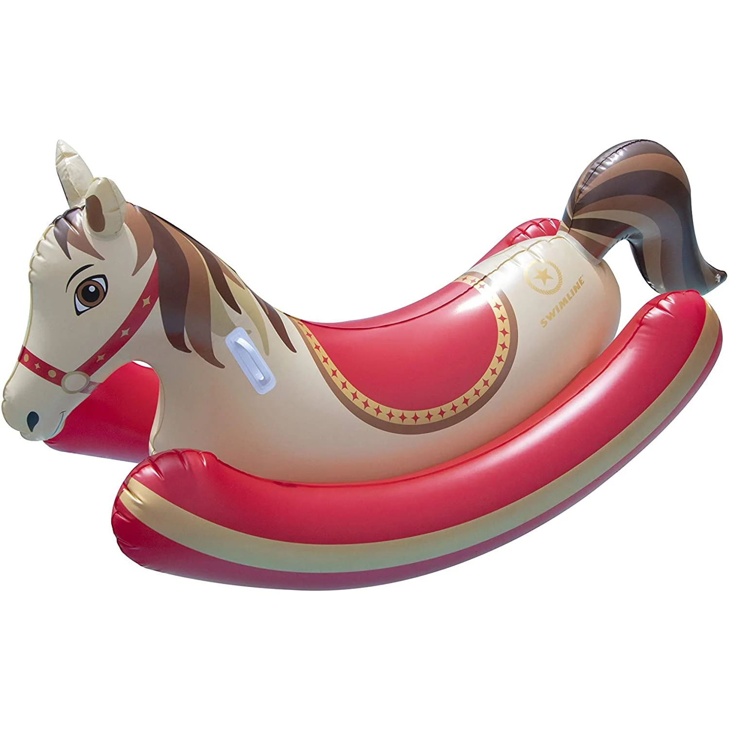 Swimline Giant HobbyHorse Rocker Inflatable Ride On Swimming Pool Toy Float