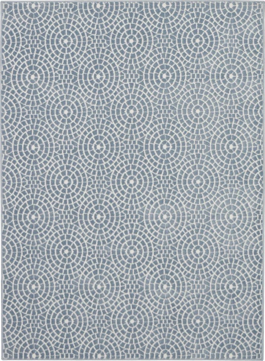 Nourison Urban Chic Contemporary Light Blue Area Rug