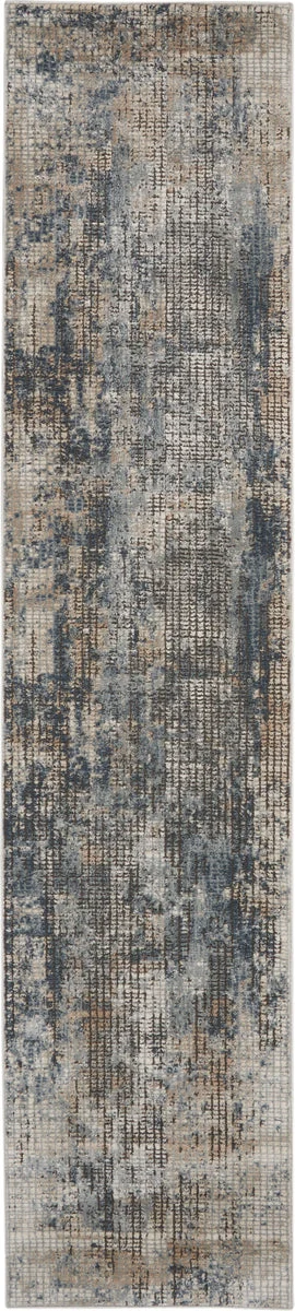 Nourison Concerto Contemporary Blue/Beige Area Rug