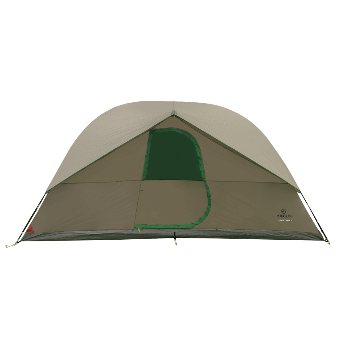 Magellan Outdoors Shade Creek Waterproof 8 Person Outdoor Camping Tent, Green