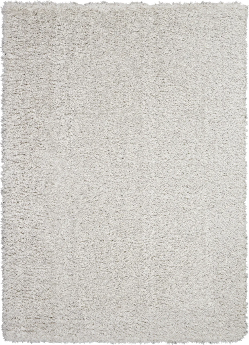 Nourison Ultra Plush Shag Contemporary Light Grey Area Rug