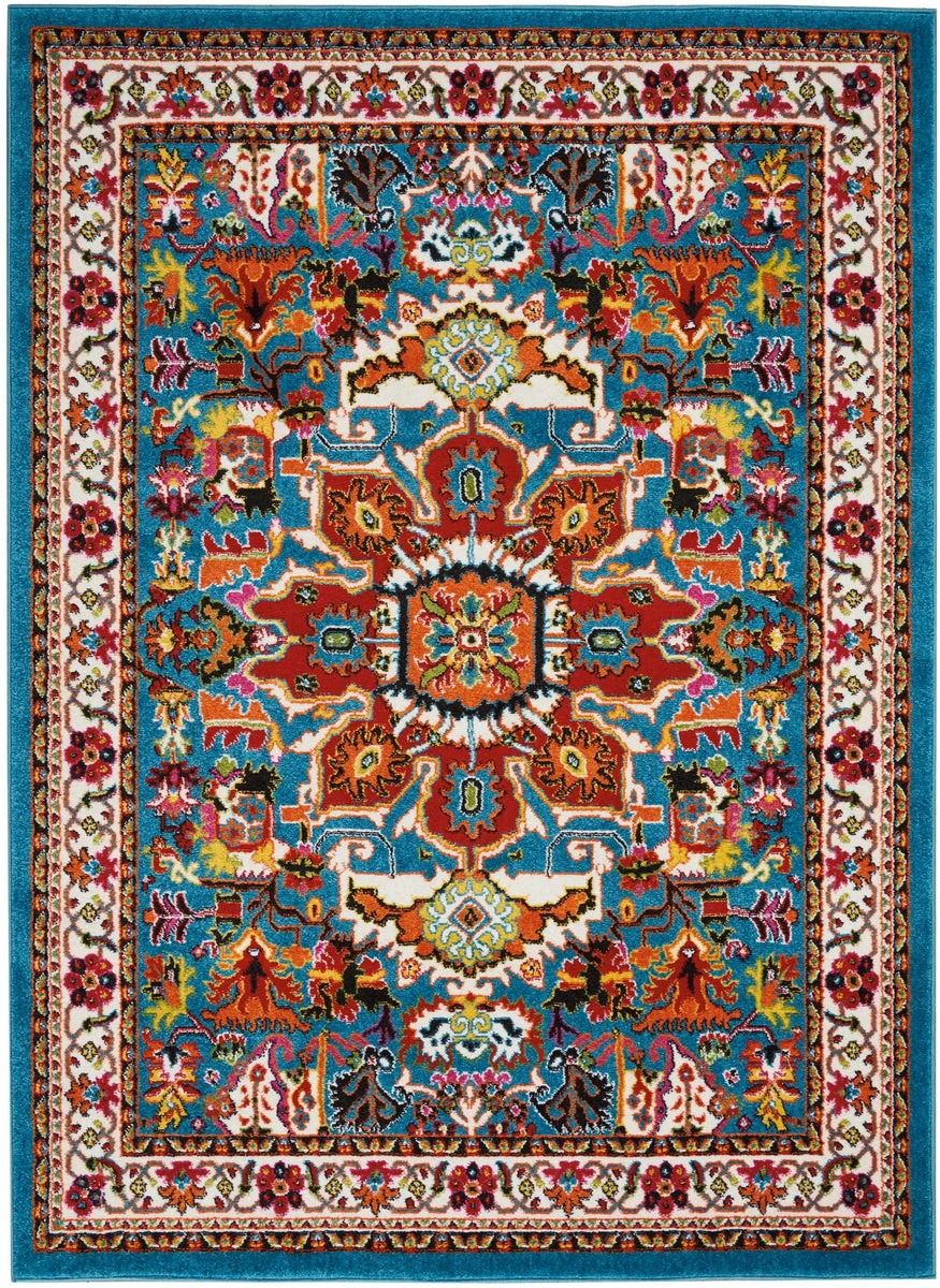 Nourison Oakdale Traditional Blue Area Rug
