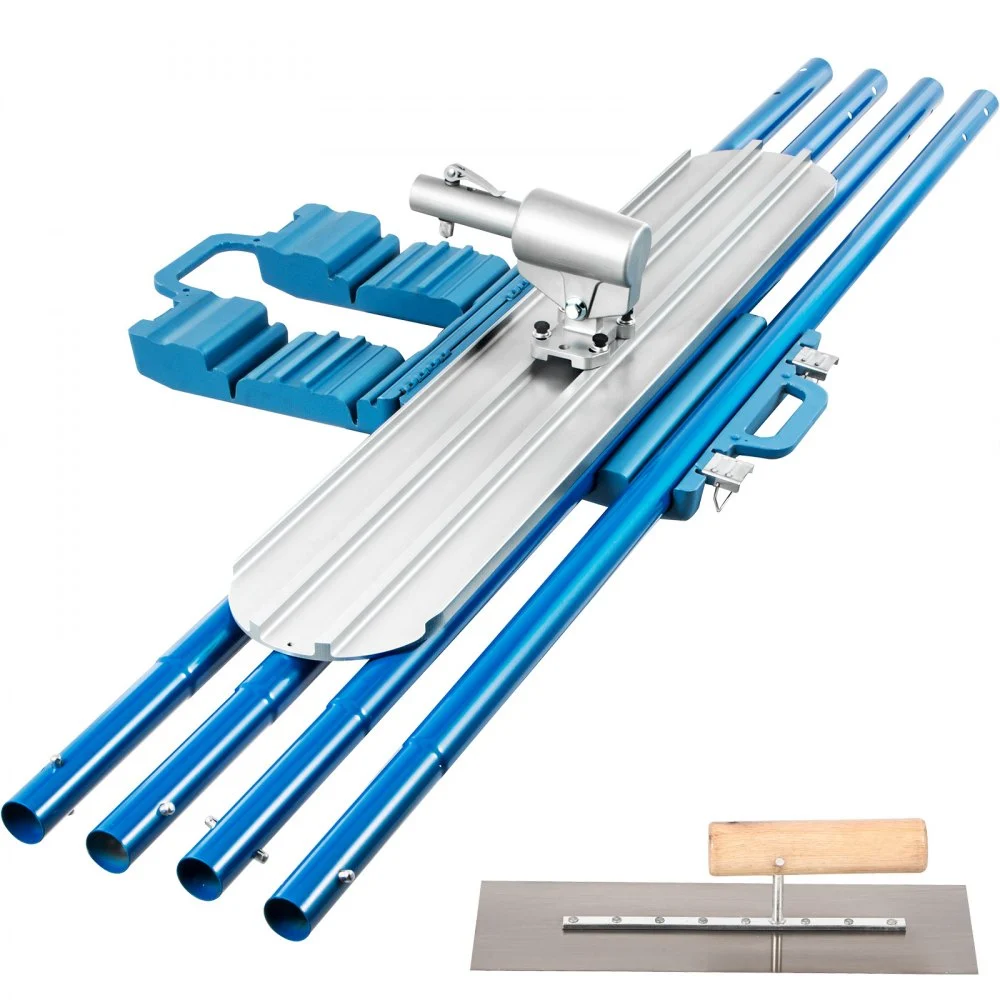 Summer Sale
VEVOR Bull Float Magnesium Concrete Float 48 x 8" Round End Concrete Float Tool Cement Tool Bull Concrete Kit Bull Float with 4 Float Handle Bull Float Bracket Concrete Tools Finishing Bull Float