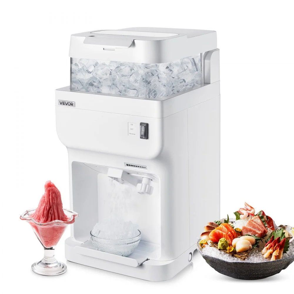 Summer Sale

        
               VEVOR Commercial Ice Shaver Crusher, 220lbs Per Hour Electric Snow Cone Maker with 8L Ice Cube Box, 350W 1500RPM Tabletop Shaved Ice Machine for Parties Events Bar, Home and Commercial Use (White)