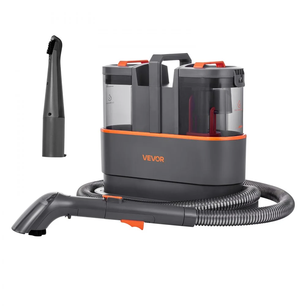 VEVOR Carpet Cleaner Machine, 50.72 oz Clean Water Tank & 27.05 oz Dirty Water Tank, Portable Upholstery Shampooer, 11.5Kpa Handheld Furniture Extractor, Spot and Stain Deep Cleaner for Rug Couch Car