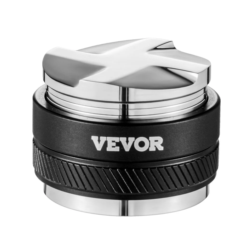 Clearance
VEVOR Coffee Distributor 53mm, 2-in-1 Adjustable Espresso Distributor with Fan-Shaped Base, Coffee Distributor 304 Stainless Steel with Easy-to-Disassemble Design