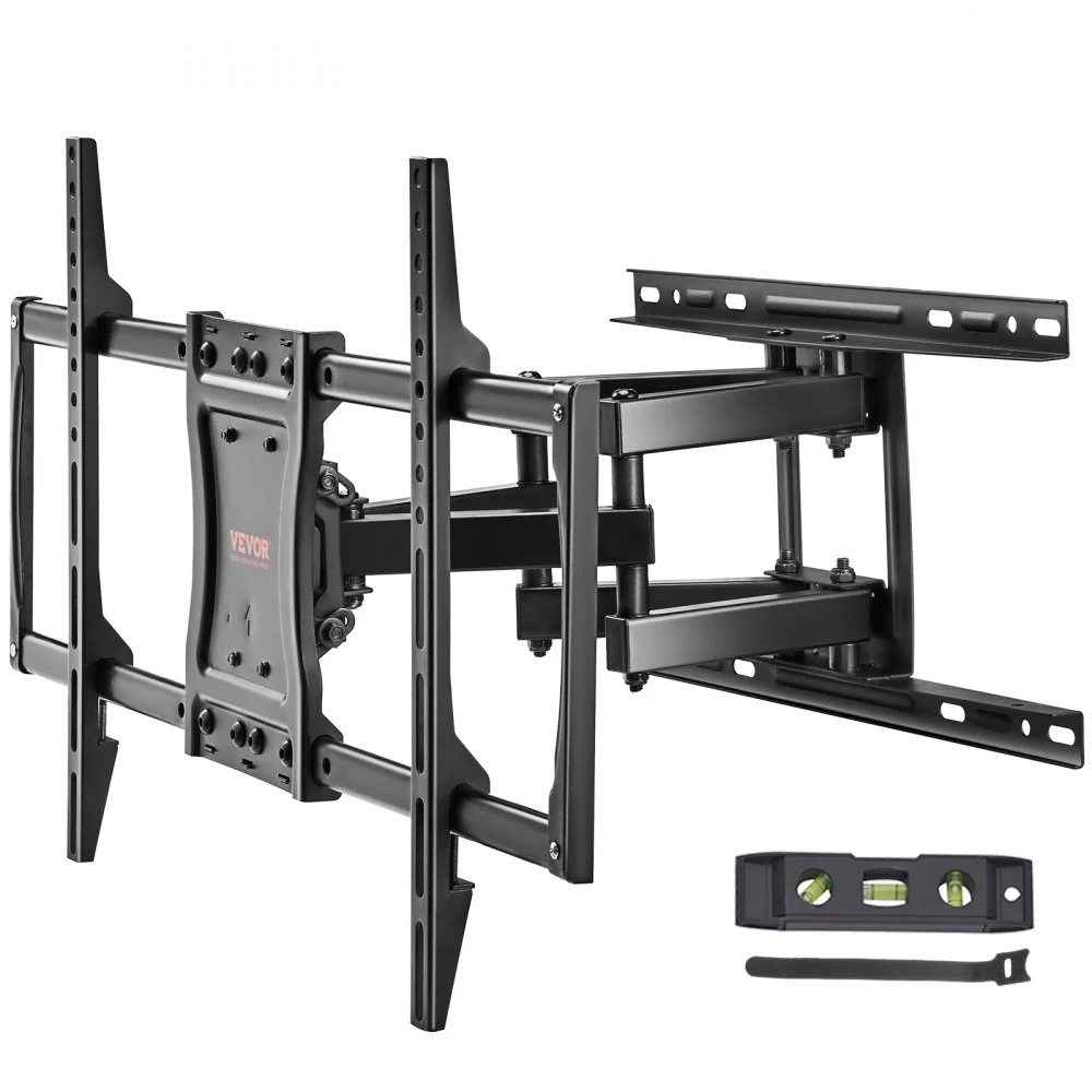 VEVOR Full Motion TV Mount Fits for Most 37-75 inch TVs, Swivel Tilt Horizontal Adjustment TV Wall Mount Bracket with 4 Articulating Arms, Max VESA 600x400mm, Holds up to 132 lbs