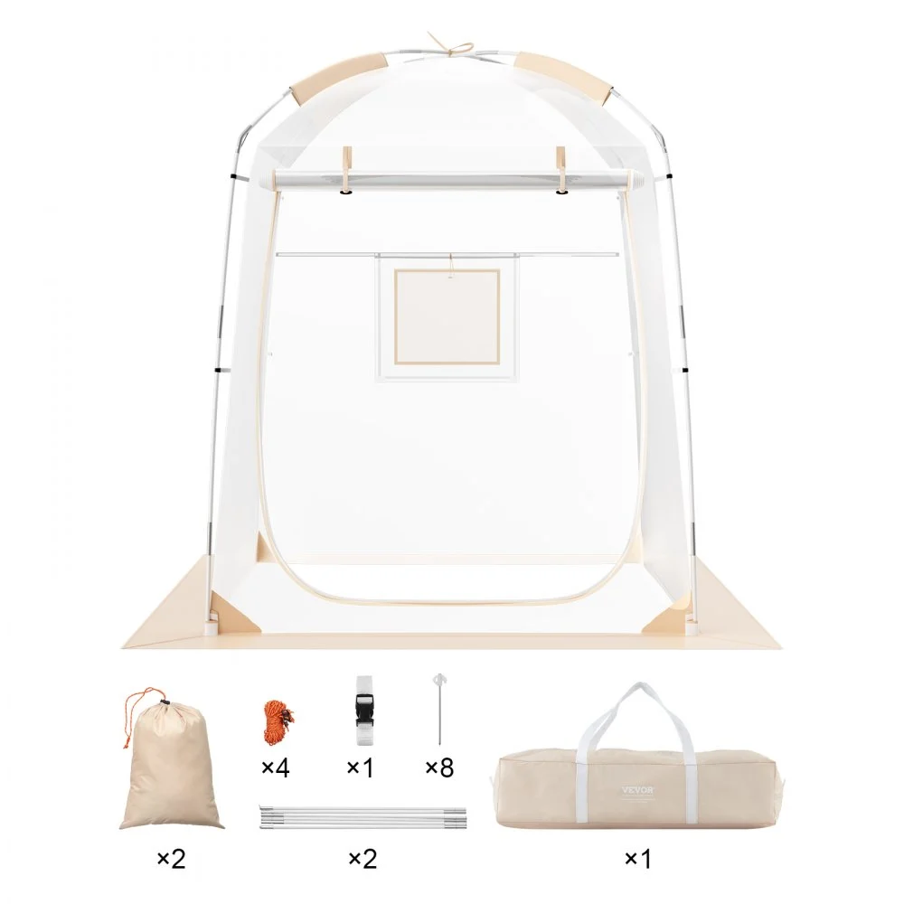 VEVOR Sports Tent, 1 Person, Instant Tent Shelter Weatherproof Pod, Outdoor Bubble Clear View Tent, Climate Canopy Shelter for Soccer, Football, Softball & Other Sporting Events, Parades, and Fishing