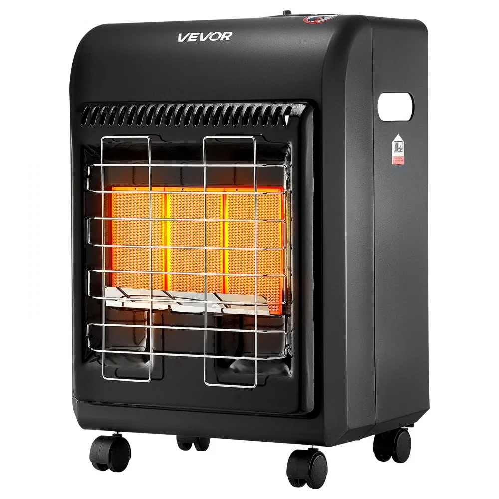 VEVOR Propane Heater, 6000 to 18000 BTU Propane Cabinet Heater with 3 Modes Temp Settings & Tip-over Protection, Garage Radiator Heat up to 450 Sq.Ft, for Camping,Garage, Patio,Indoor/Outdoor