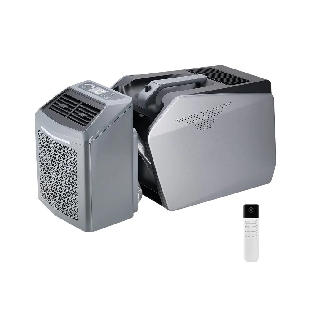 Summer Sale
VEVOR Portable Air Conditioner, 5000 BTU 3-Speed Air Conditioning Unit with 24H Timer, Air Portable AC Adjustable from 16-32℃, Compatible with AC/DC for Outdoor Tent Camping, RVs or Home Use, Grey