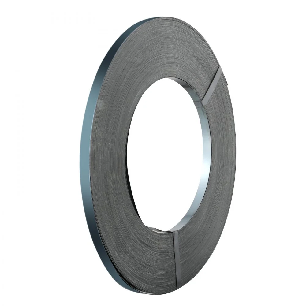 VEVOR Packaging Steel Strapping Roll, 1640' Length x 3/4" Width x 0.02" Thickness, 1700 lbs Break Strength, Heavy Duty Banding Pallet Strap Coil, Portable Strong Banding Packing Metal Straps, Black