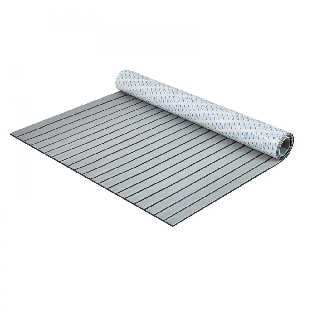 VEVOR Boat Flooring, EVA Foam Boat Decking 94.5" x 45.7", Non-Slip Self-Adhesive Flooring, 29.9 sq.ft Marine Carpet for Boats, Yacht, Pontoon, Kayak Decking