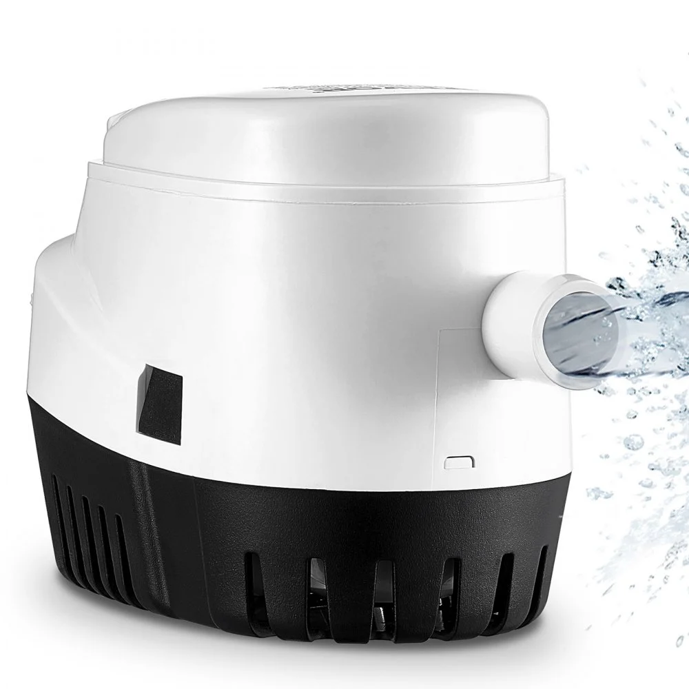 VEVOR Bilge Pump, 750GPH 12V Automatic Submersible Boat Bilge Water Pump with Float Switch, 0.7" Outlet Diameter, Small Boat Bilge Pump, Marine Electric Bilge Pump for Boats, Ponds, Pools, Basements