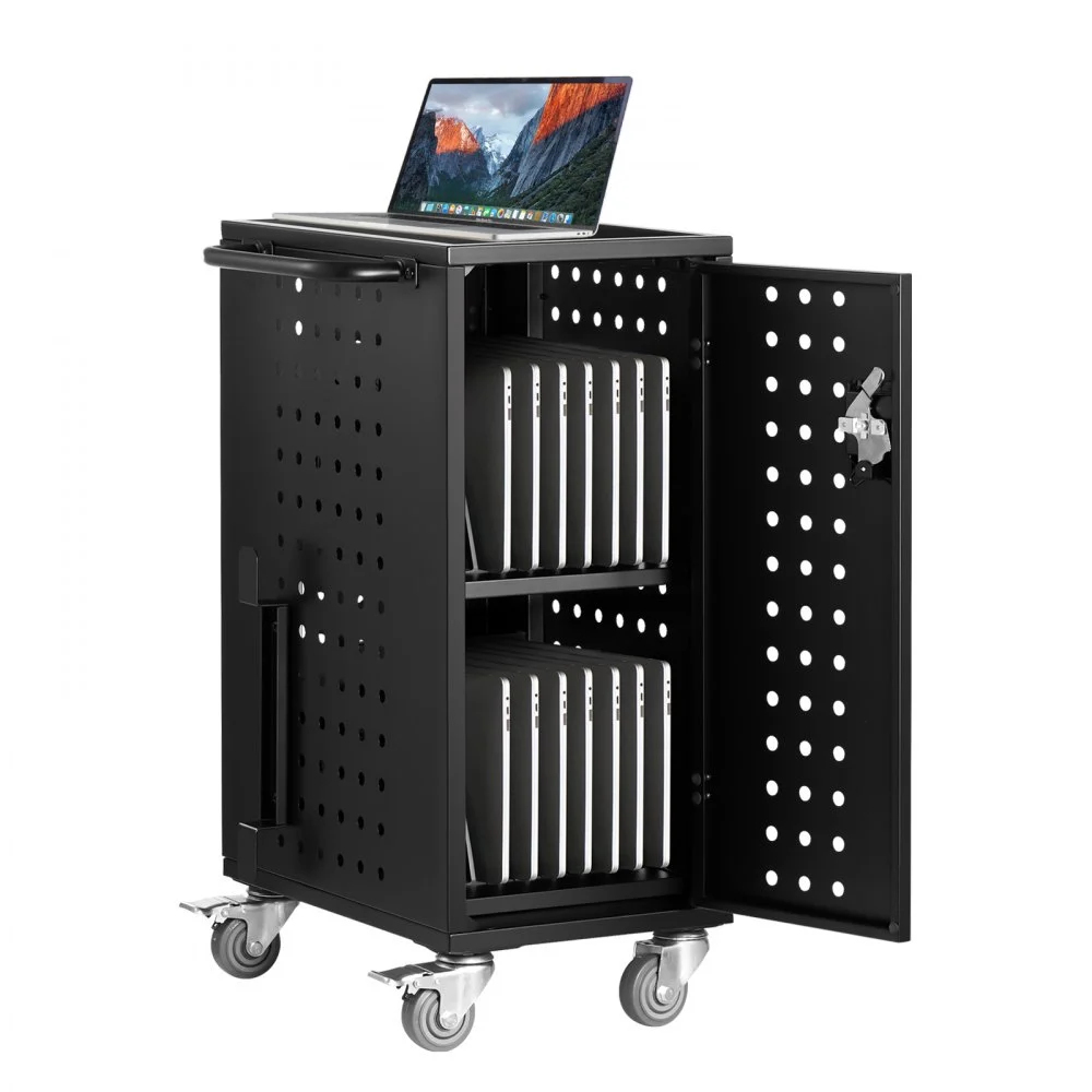 Summer Sale
VEVOR Charging Cart, 16 Device Mobile Charging Station, Up to 15.6 in Screen Size, Office and Classroom Mobile Charging Cart, for Chromebook, Tablet and Laptop