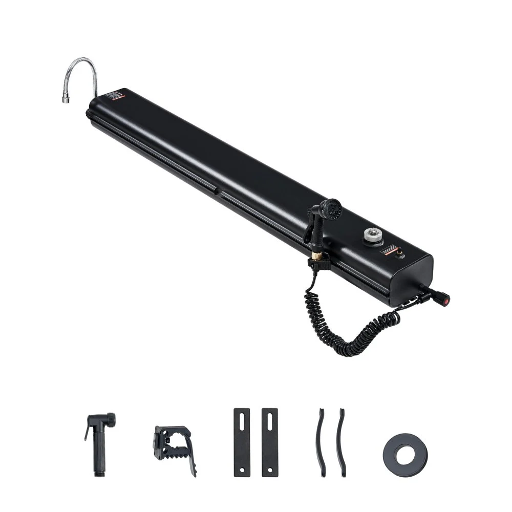 Summer Sale
VEVOR Roof Rack Water Tank, 7 Gal, Multi-Dispensing Outdoor Tank with 2 Splash-Guard Panels & T-slot, High-Capacity Aluminum Tank with Pressurization Port, Fit for Trunks, Roll Bars, Crossbars