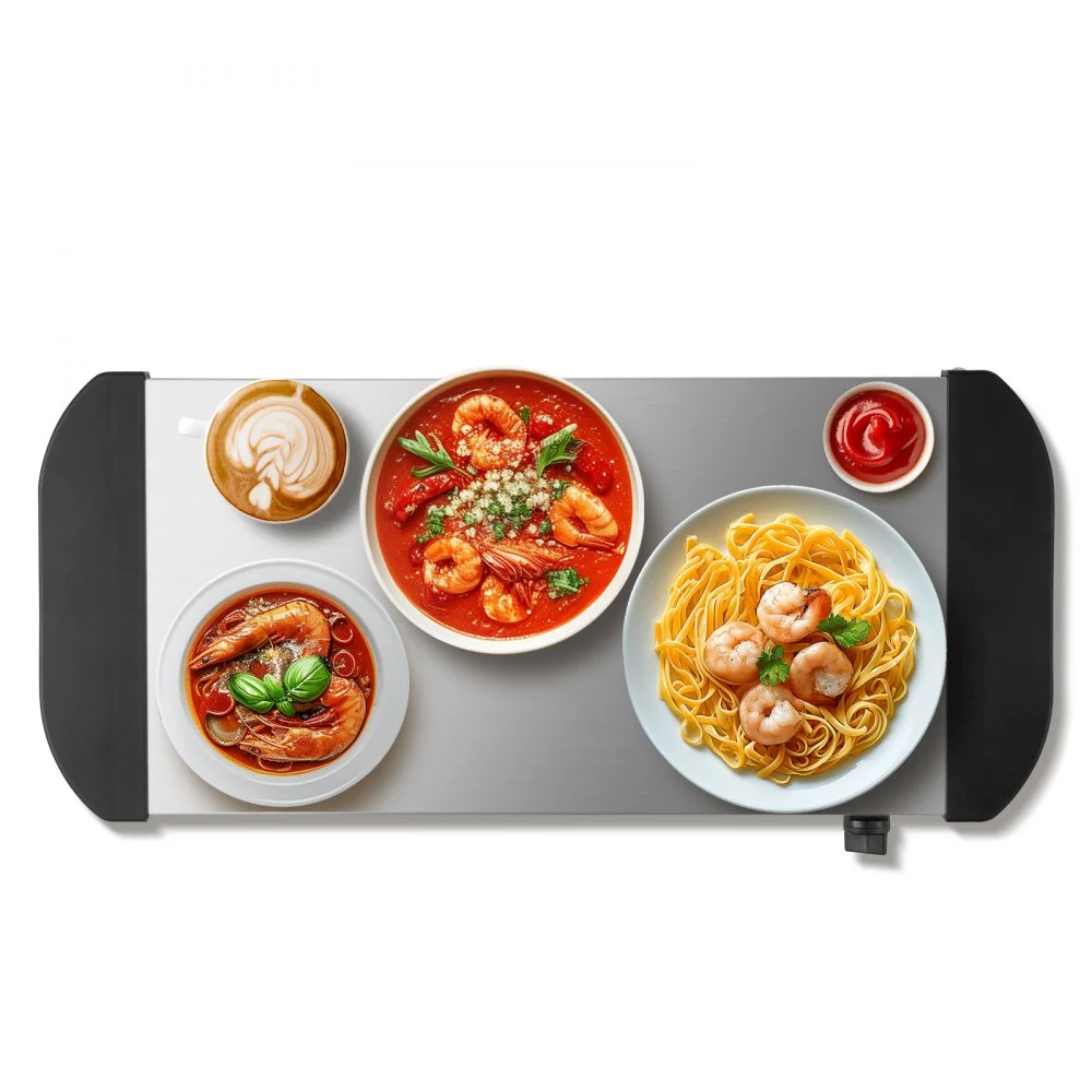 Clearance
VEVOR Electric Warming Tray, Food Warming Trays for Buffet, Warming Trays with Adjustable Temperature Control, Portable Stainless Steel Food Warmer, Hot Plate Perfect for Parties, Catering, Holidays