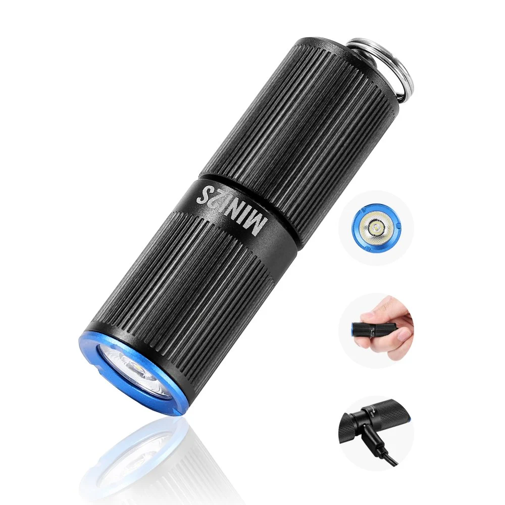 Clearance
VEVOR Keychain Flashlight, Rechargeable Mini LED Flashlight, 200 High Lumens Pocket-Sized Flashlight with 2 Lighting Modes, IPX7 Waterproof Portable Flashlight for Everyday Carry, Camping, Emergencies