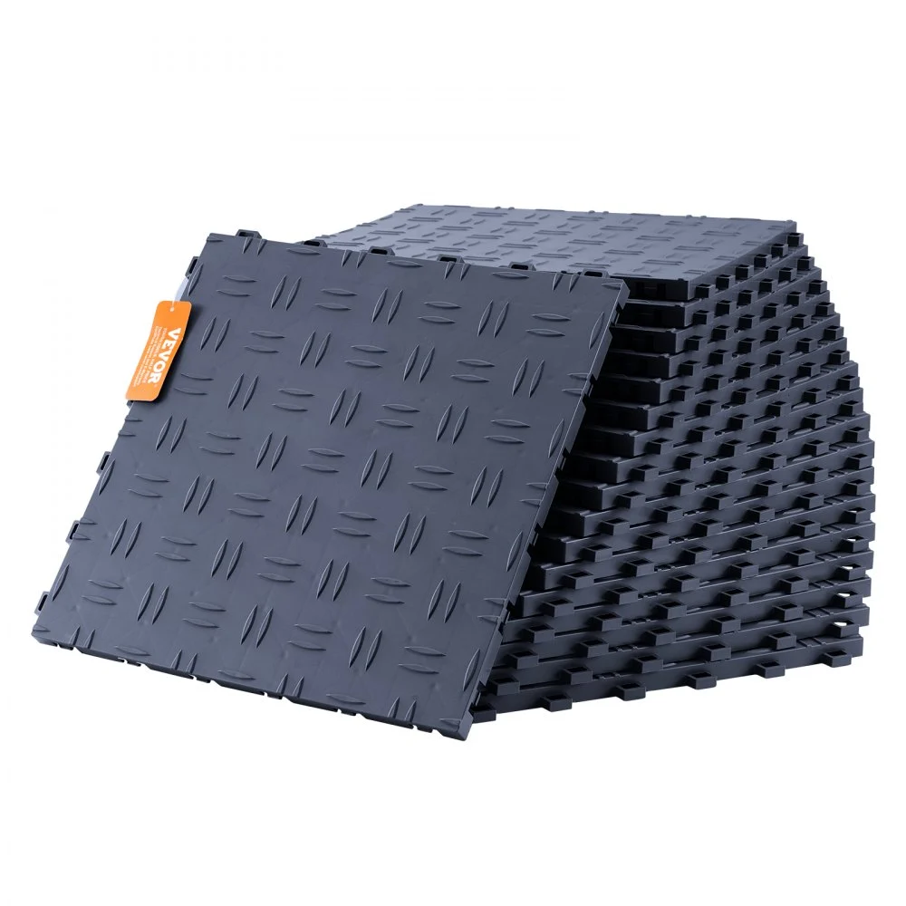 Summer Sale
VEVOR Garage Tiles Interlocking, 12 x 12 x 0.53 inch 50 Pack Garage Floor Covering Tiles, Non-Slip Double-Sided Texture Garage Flooring Tiles, for Garages, Basements, Repair Shops, Graphite Gray