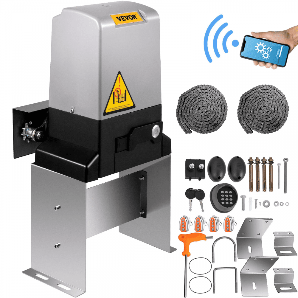 Summer Sale
VEVOR Sliding Gate Opener 3300 LBS Automatic Sliding Gate, Gate Opener Motor with 2 Remote Controls, 230 ft Remote Distance Driveway Rolling Gate, Automatic Sliding Gate Opener for Sliding Gate