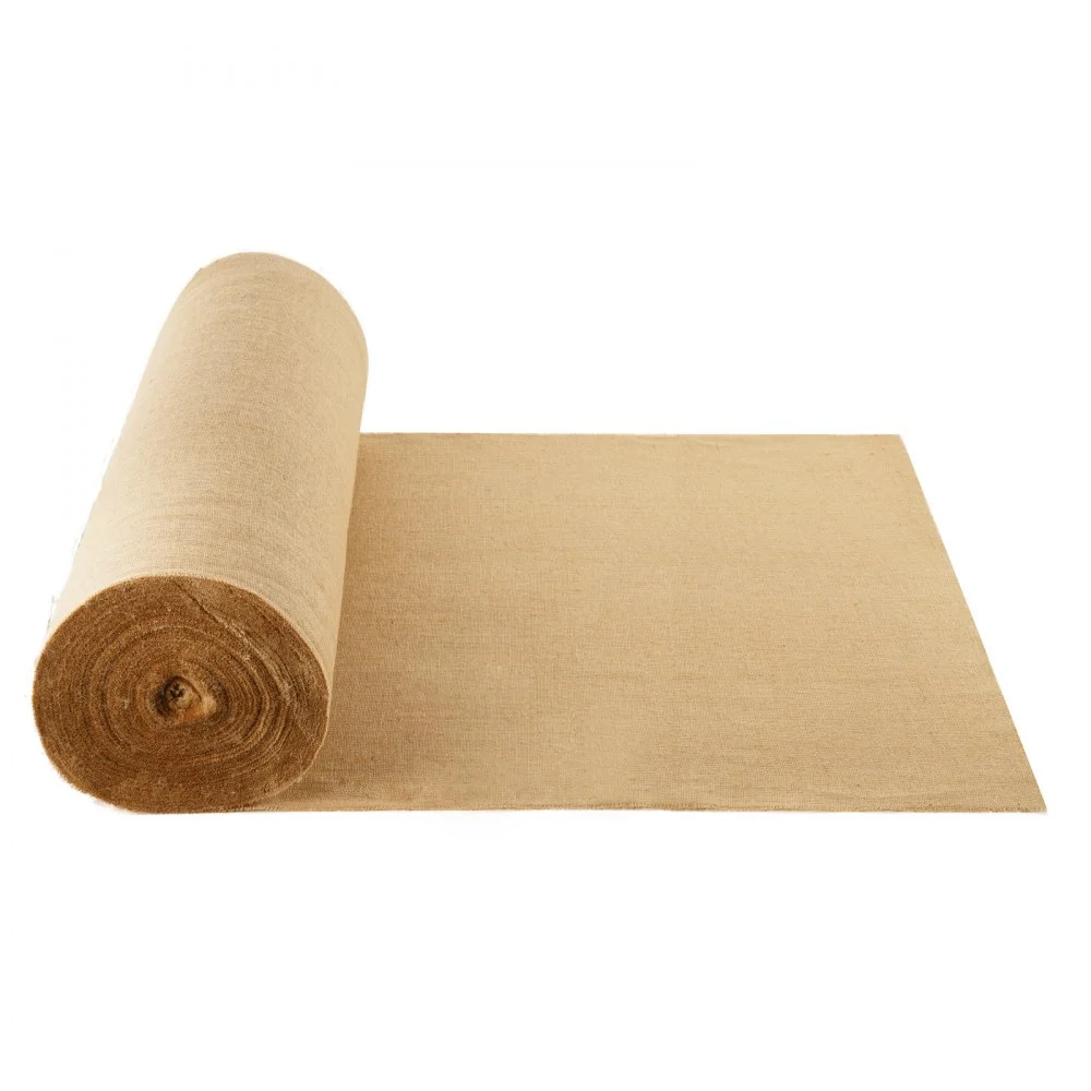 VEVOR Burlap Fabric Roll, 40” x 300 ft & 45 x 45 High Density Wide Natural Burlap Fabric Rolls, Jute Fabric Burlap Tree Wrap Roll, for Decor, Crafts, Wedding, Gardening, Plant & Tree Winter Covering