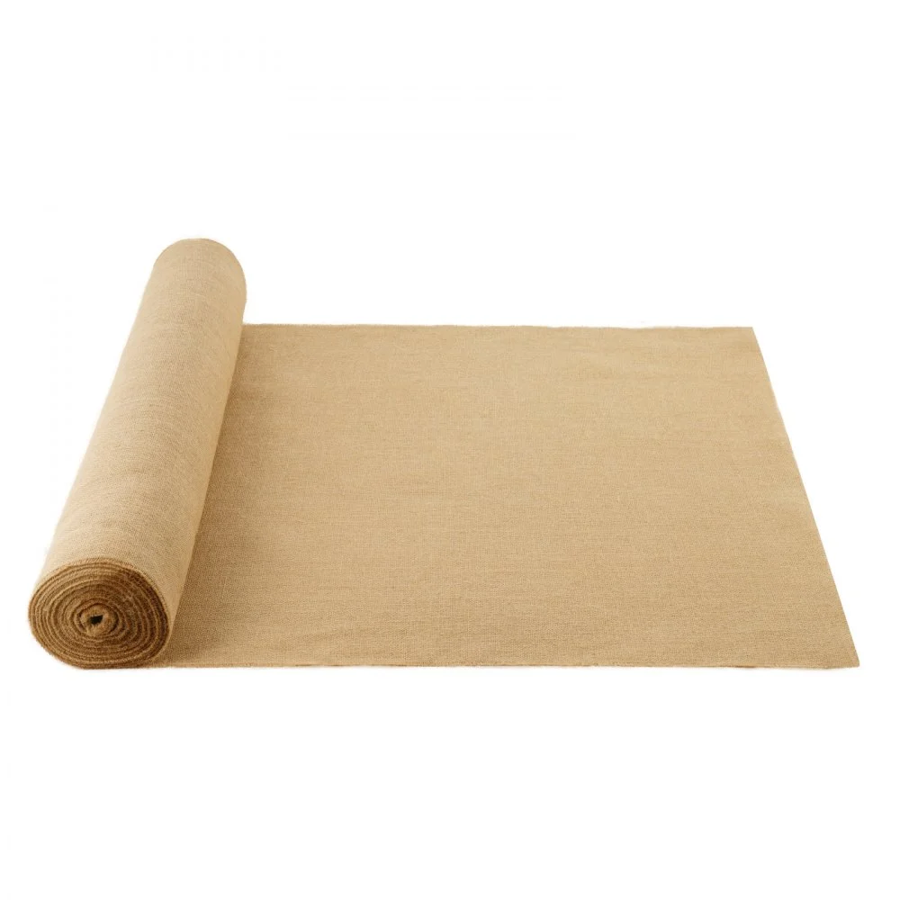 VEVOR Burlap Fabric Roll, 40” x 150 ft & 45 x 45 High Density Wide Natural Burlap Fabric Rolls, Jute Fabric Burlap Tree Wrap Roll, for Decor, Crafts, Wedding, Gardening, Plant & Tree Winter Covering