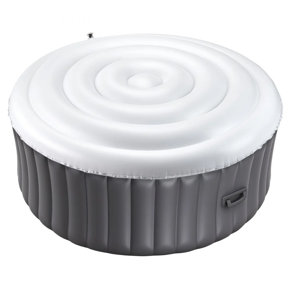 VEVOR Inflatable Hot Tub Cover, 5.4 Ft Round Hot Tub Cover Protector, Insulated Spa Covers for Inflatable Hottub, Weatherproof and Waterproof Energy Saving Lid for Outdoor Use, White