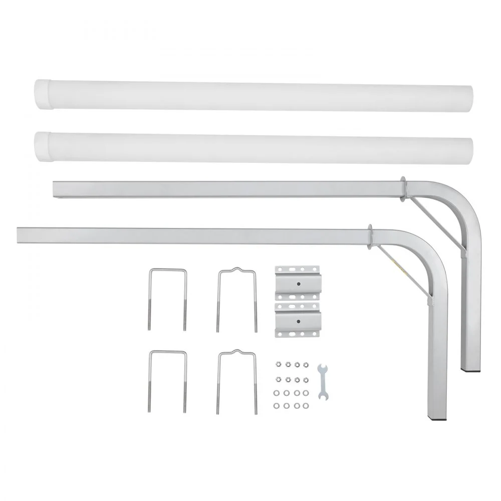 VEVOR Boat Trailer Guide, 48″ Adjustable Design Trailer Guide Poles, 2PCS High-Hardness Steel Trailer Guide-Ons, Trailer Guides with PVC Pipes, for Ski Boat, Fishing Boat or Sailboat Trailer