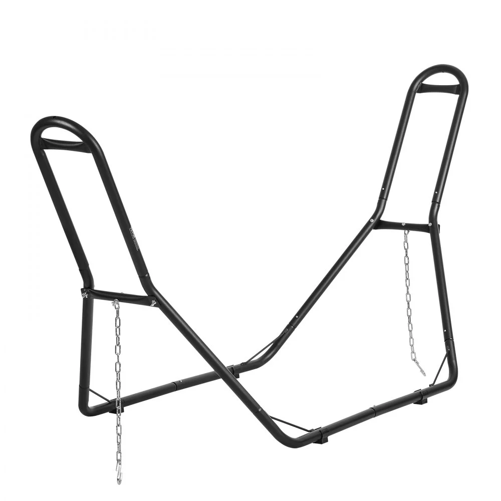 VEVOR Universal 2 Person Hammock Stand, Adjustable Heavy Duty 450 lbs Capacity Hammock Stand Fits 6.9-12.8 ft Hammocks for Outdoor and Indoor Portable Hammock Stand with Chain, Hook, and Carrying Bag