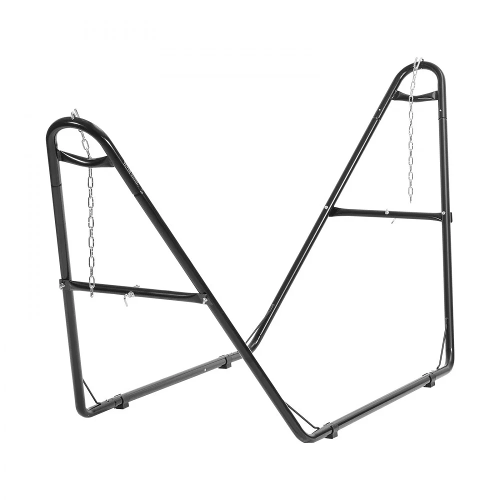 VEVOR Universal 2 Person Hammock Stand, Adjustable Heavy Duty 550 lbs Capacity Hammock Stand Fits 7.5-13.5 ft Hammocks for Outdoor and Indoor Portable Hammock Stand with Chain, Hook, and Carrying Bag
